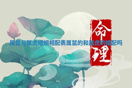 属鼠与属虎婚姻 相配表_ 🦎 属鼠 🌥 的和属虎的婚配吗