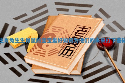 生肖兔生生肖 🧣 鼠的宝宝 🕛 最好 如何为他们的未来打下基础